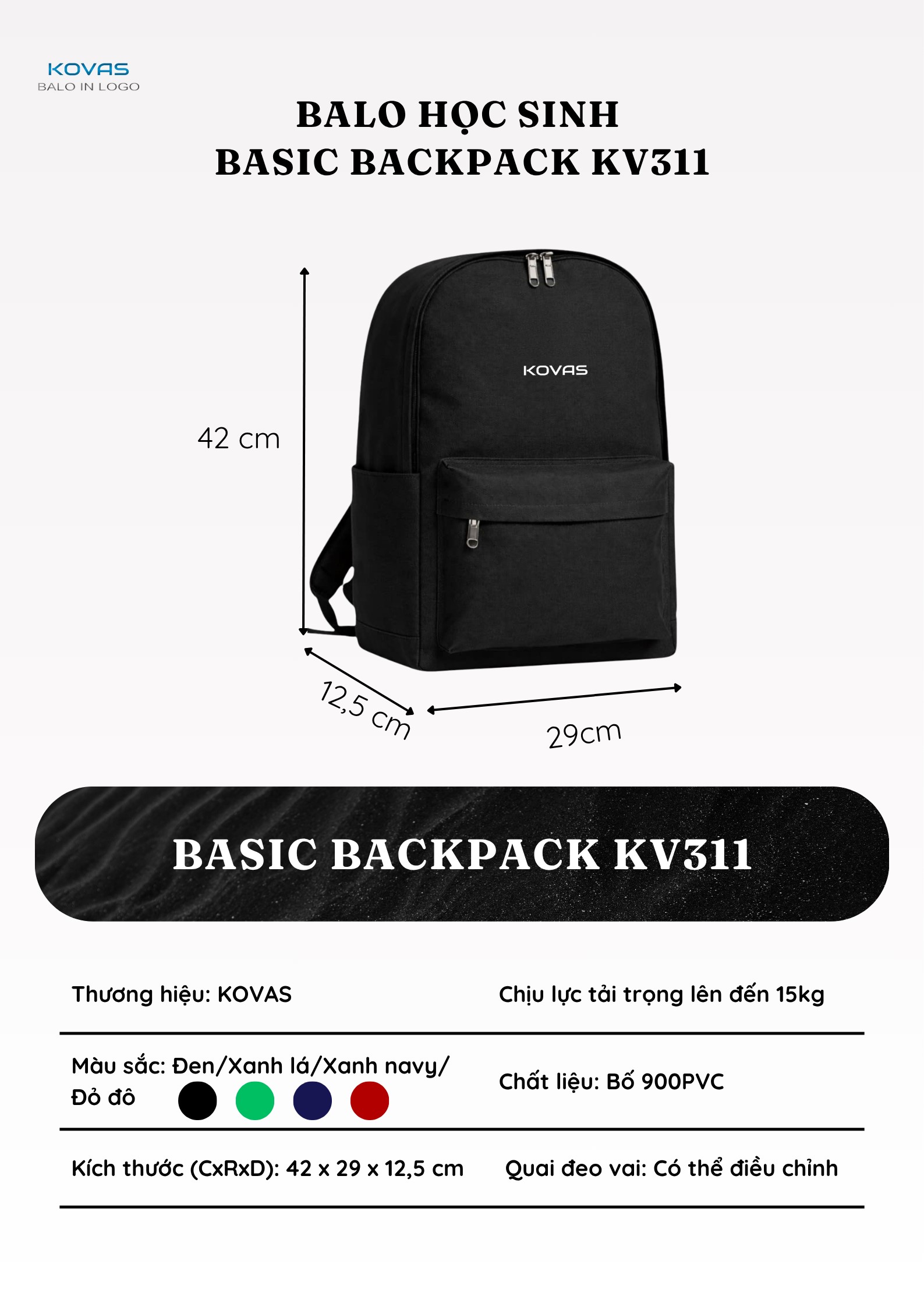 balo-hoc-sinh-basic-backpack-kv311